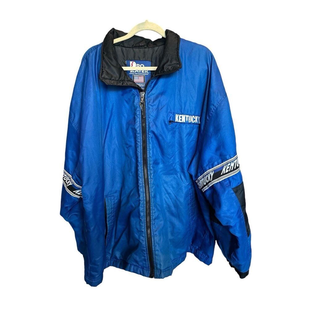 Vtg.Pro Player Kentucky Wildcats UK Blue Heavy Jacket Men Size XXL